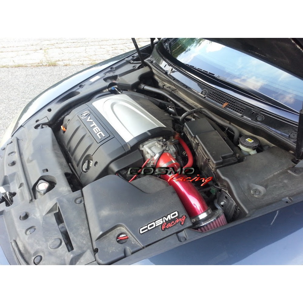 HPS Shortram Cool Air Intake Kit 03-06 Honda Accord 2.4L W/o MAF Blue Short Ram - Foto 3